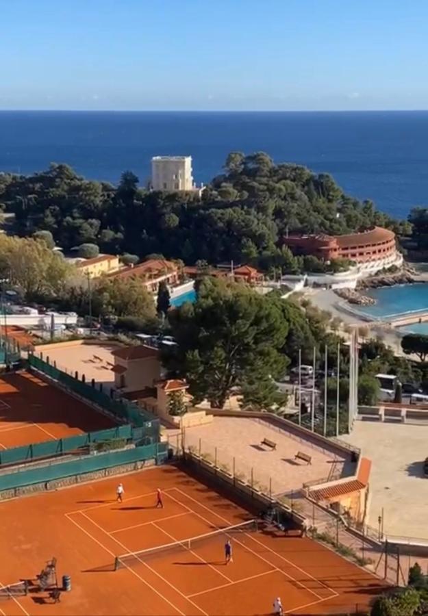 Fabulous !!Apartment A Front Of Legendary Monte Carlo Beach And Tennis Club ! Рокбрюн-Кап-Мартен Екстер'єр фото